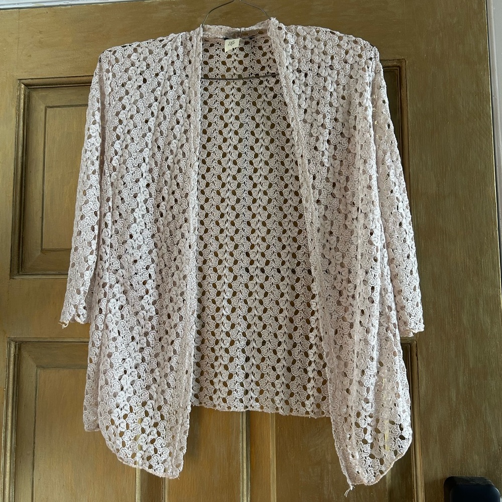 80s-90s crochet cardigan